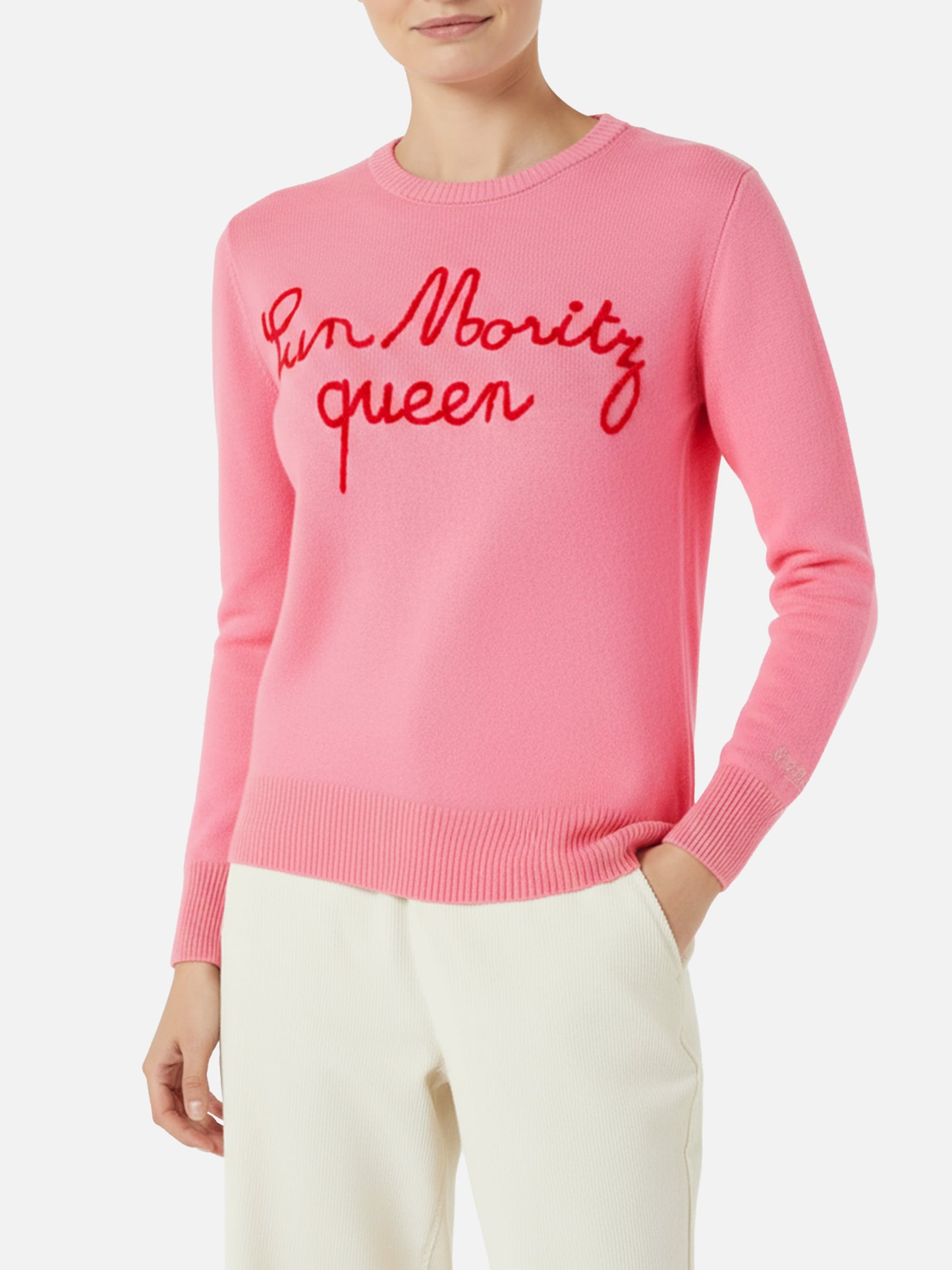 Maglione da donna con ricamo Sun Moritz Queen