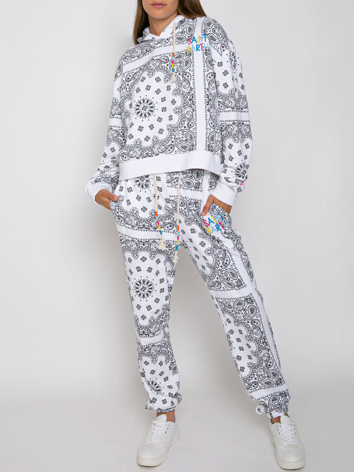 Cotton bandanna hoodie with Saint Barth embroidery - MC2 Saint Barth