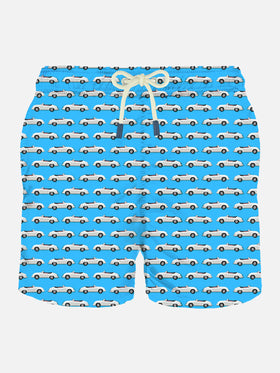 Cars micro print light fabric swim shorts - MC2 Saint Barth