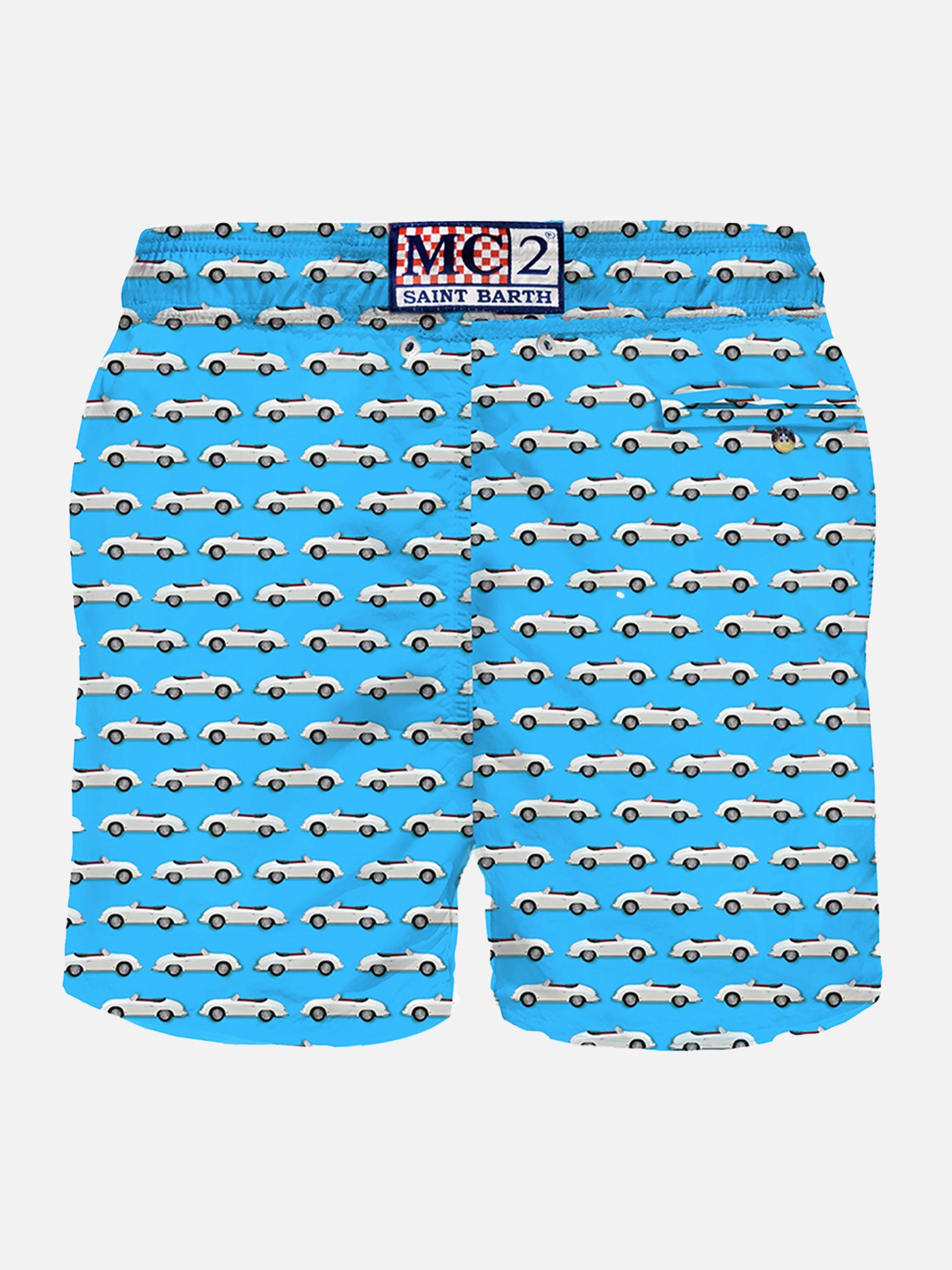 Cars micro print light fabric swim shorts - MC2 Saint Barth
