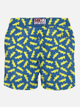 Man swim shorts with crocodile print - MC2 Saint Barth