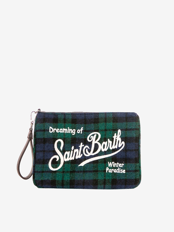 Parisienne tartan cross-body pouch bag - MC2 Saint Barth