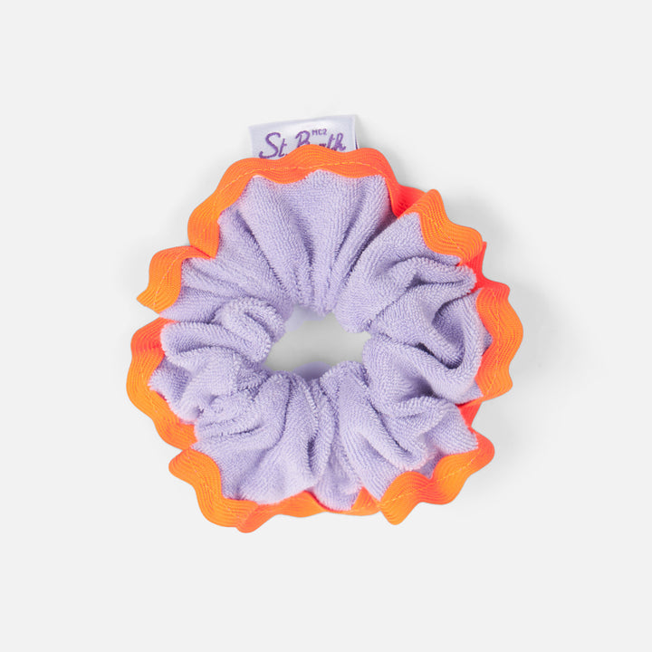 Hair terry lilac scrunchie