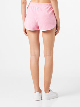 Woman pink terry shorts with piping | MELISSA SATTA SPECIAL EDITION - MC2 Saint Barth