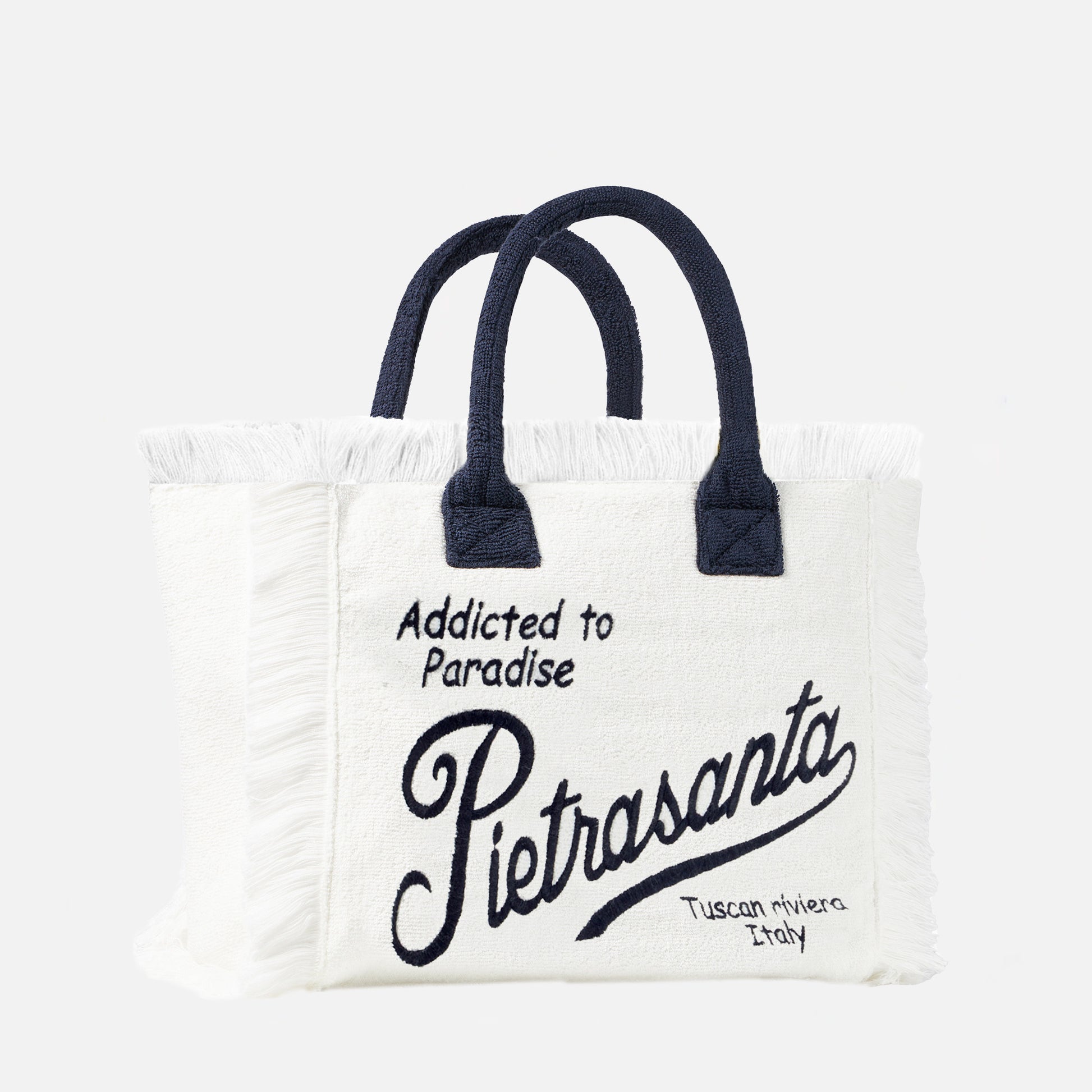 Vanity terry shoulder bag with Pietrasanta embroidery - MC2 Saint Barth