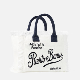 Vanity terry shoulder bag with Puerto Banus embroidery - MC2 Saint Barth