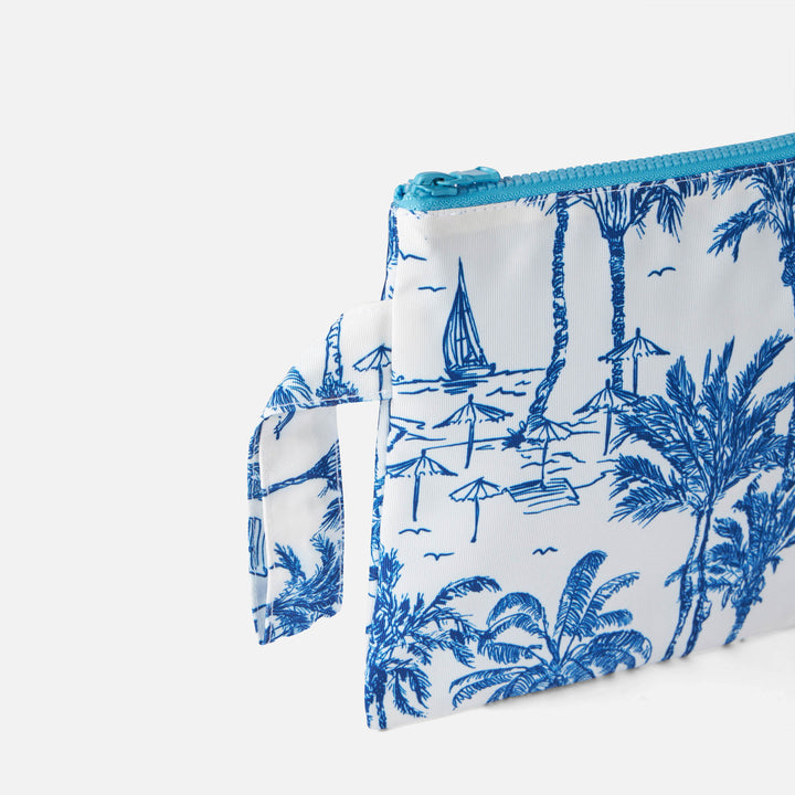 Pareasy nylon pochette with toile de jouy print - MC2 Saint Barth