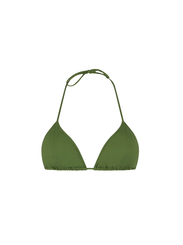 Woman military green triangle top - MC2 Saint Barth