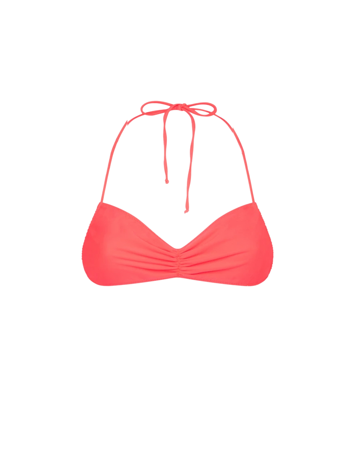 Woman fluo red bandeau top swimsuit - MC2 Saint Barth