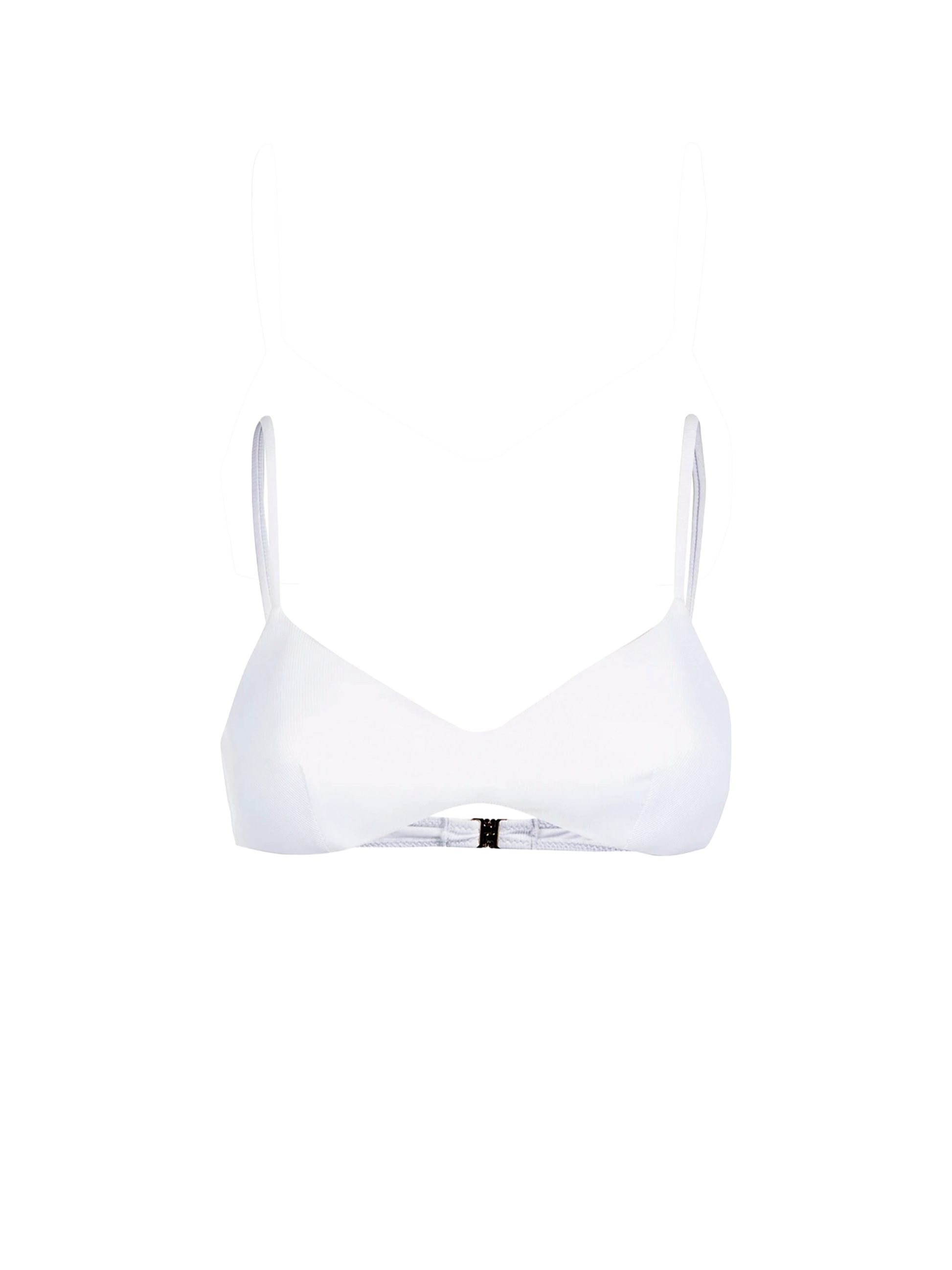 White ribbed bralette - MC2 Saint Barth