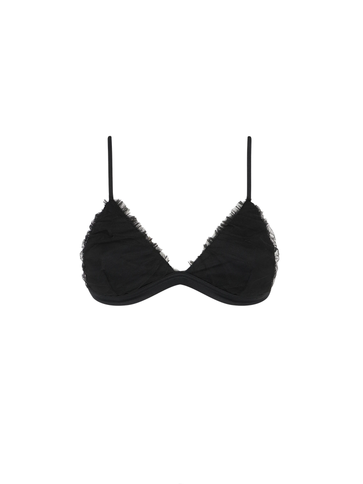 Black tulle triangle top Brooke - MC2 Saint Barth