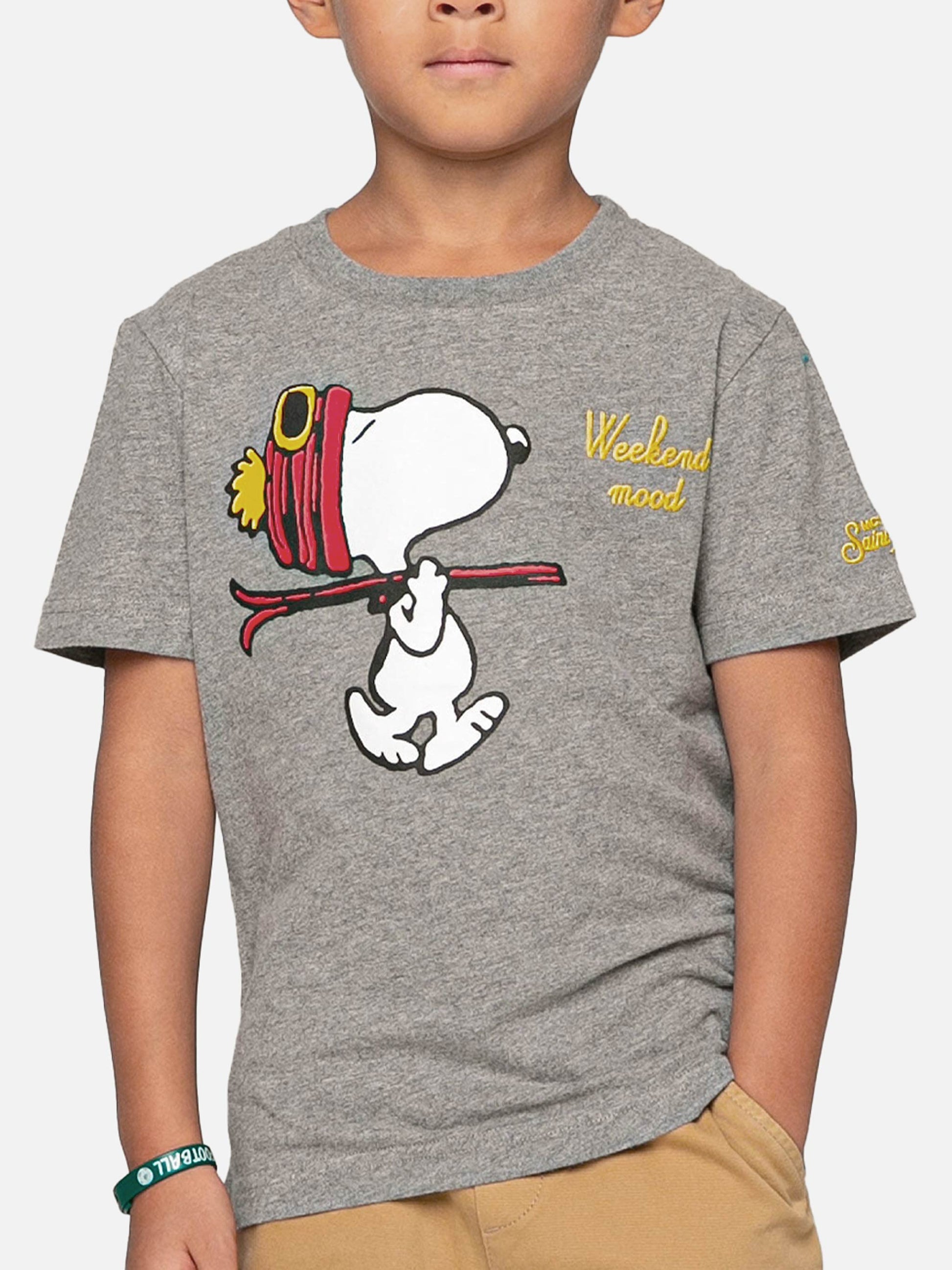 Boy t-shirt with Snoopy print and embroidery | SNOOPY - PEANUTS™ SPECIAL EDITION - MC2 Saint Barth