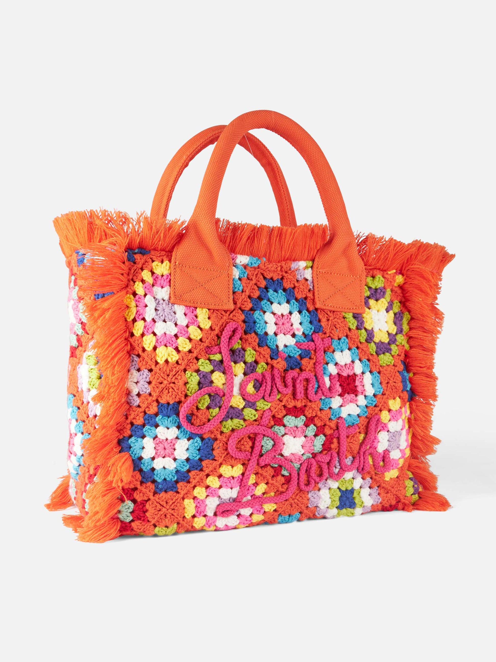 Vanity crochet shoulder bag with pattern - MC2 Saint Barth