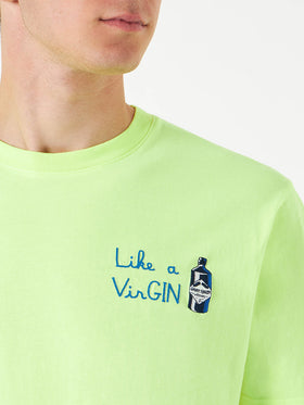 Man cotton t-shirt with like a VirGIN embroidery - MC2 Saint Barth