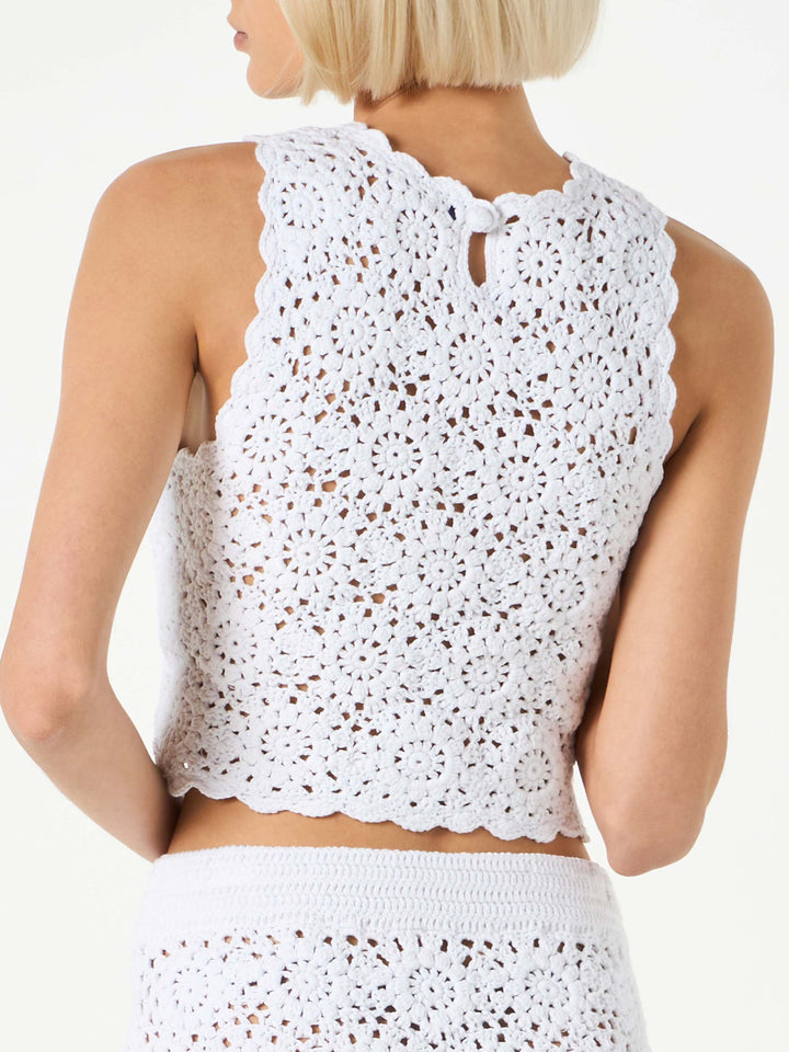 Woman crochet halterneck top - MC2 Saint Barth
