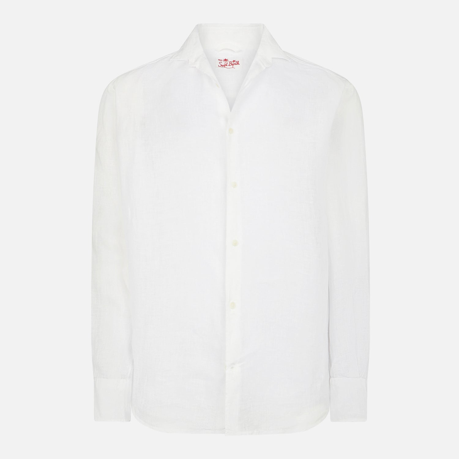 Man white linen Pamplona shirt - MC2 Saint Barth