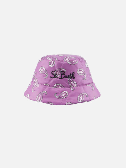 Woman bucket hat with paisley print - MC2 Saint Barth