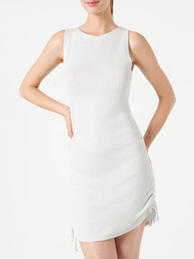 Ribbed sheath dress Jori with drawstring - MC2 Saint Barth
