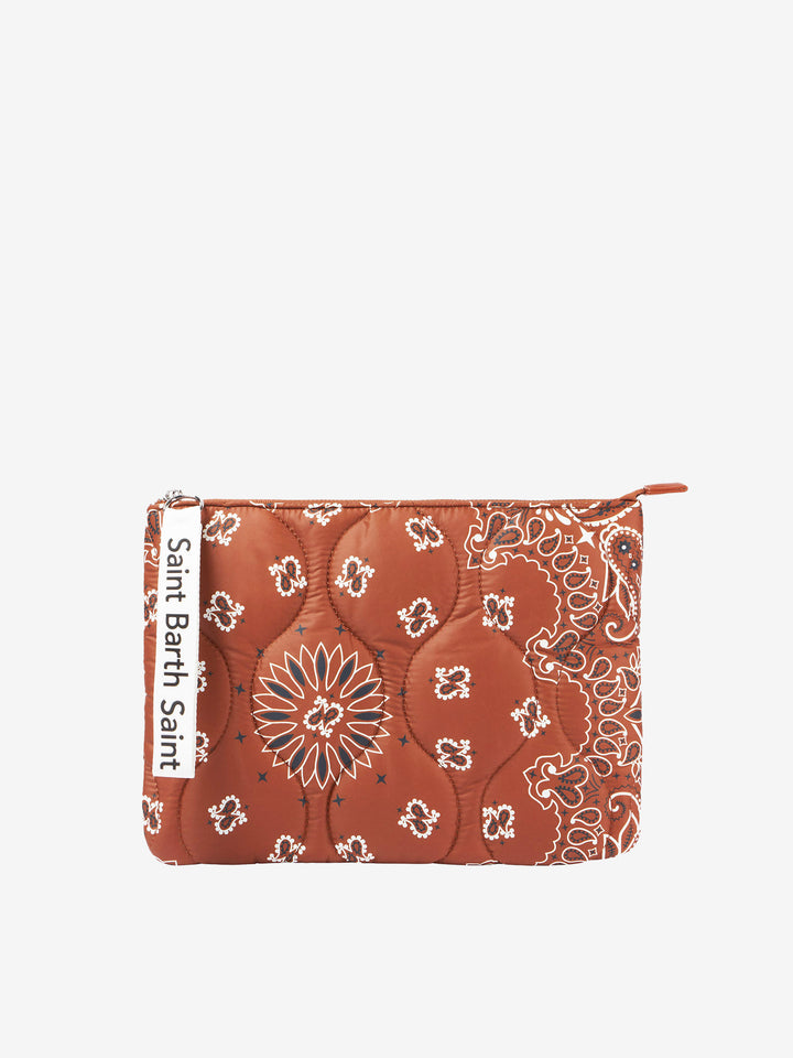 Puffer pochette with bandanna print - MC2 Saint Barth