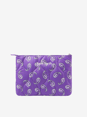 Puffer pochette with paisley print - MC2 Saint Barth