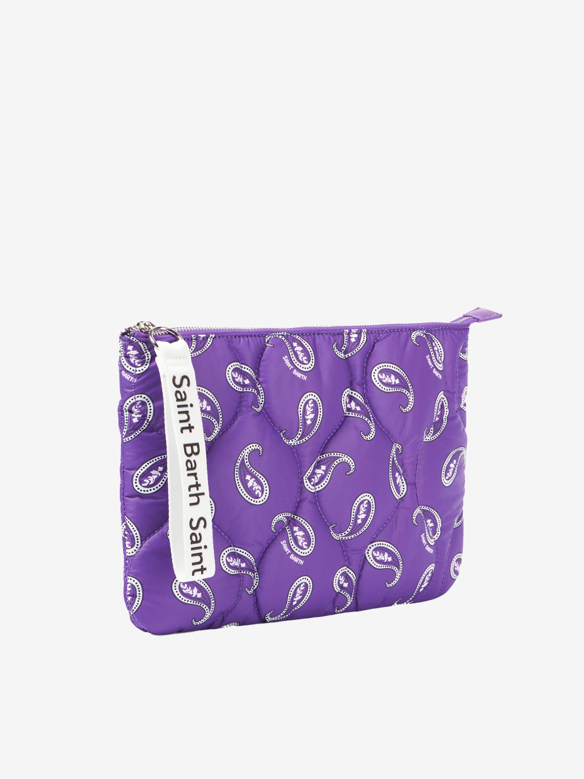 Puffer pochette with paisley print - MC2 Saint Barth