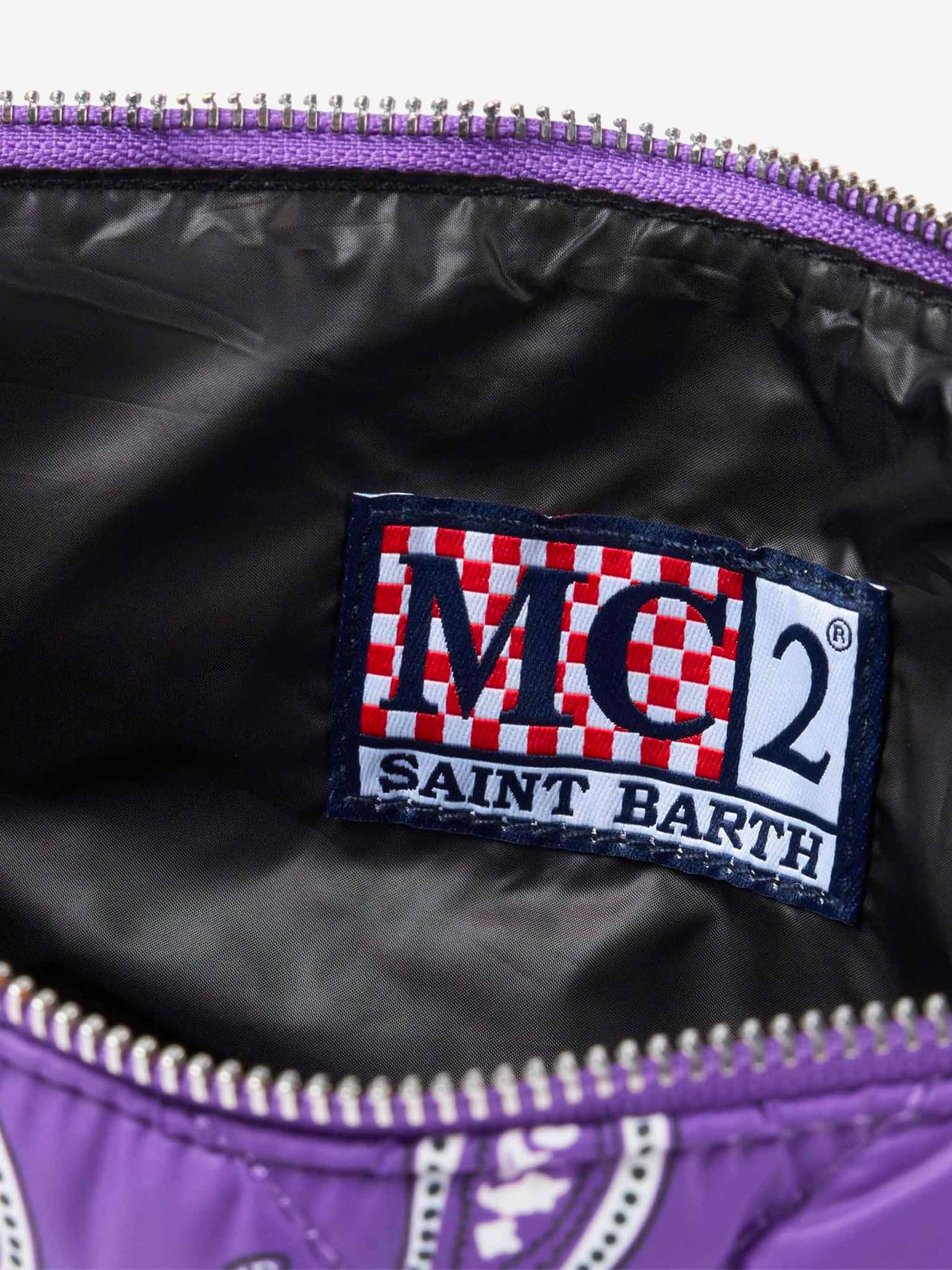 Puffer pochette with paisley print - MC2 Saint Barth