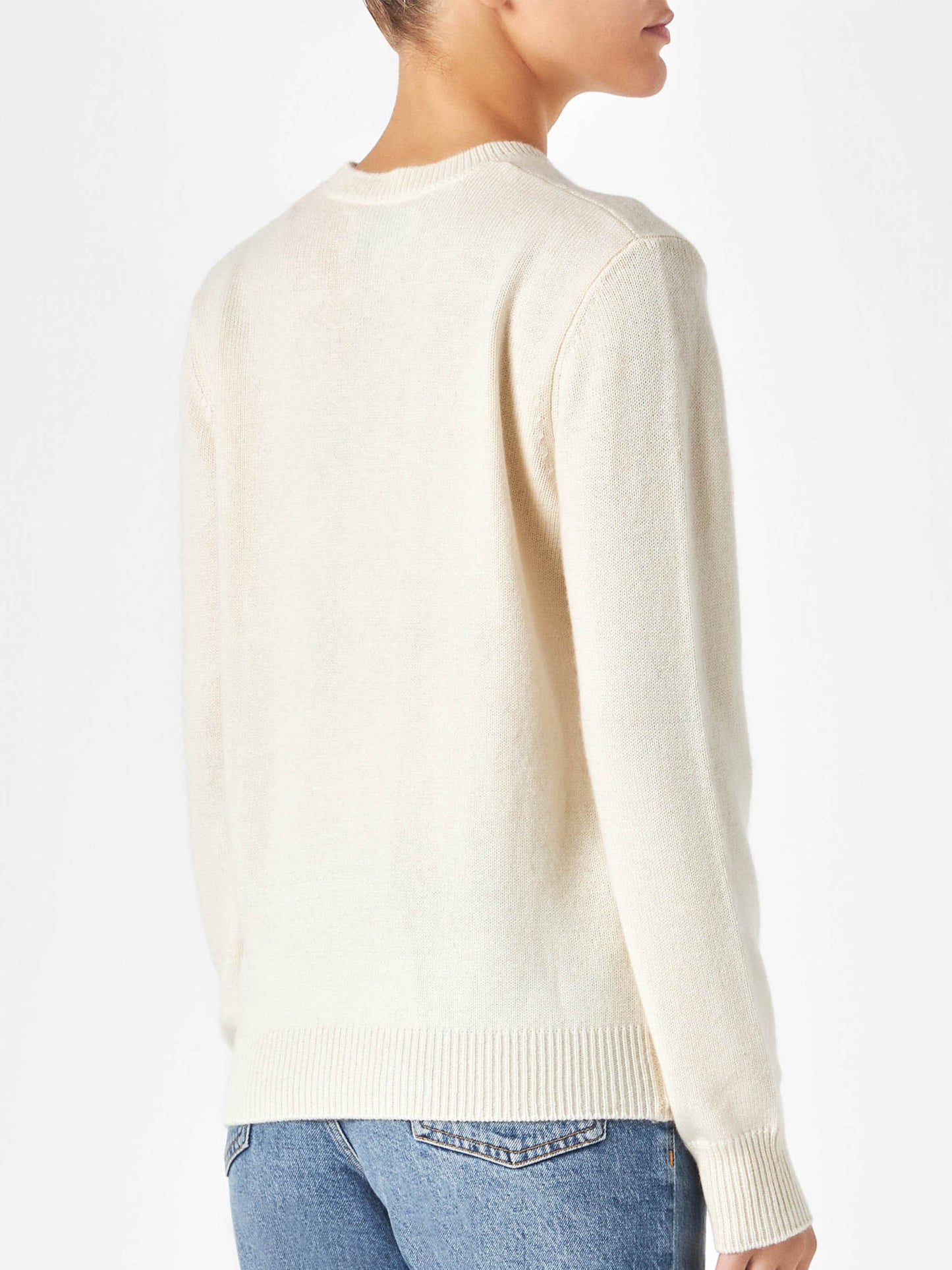 Woman sweater with Party Animal embroidery | NIKI DJ SPECIAL EDITION - MC2 Saint Barth