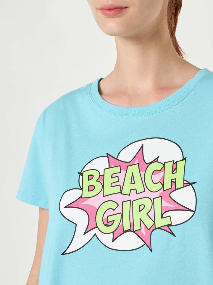 Beach girl print T-Shirts for Women - MC2 Saint Barth