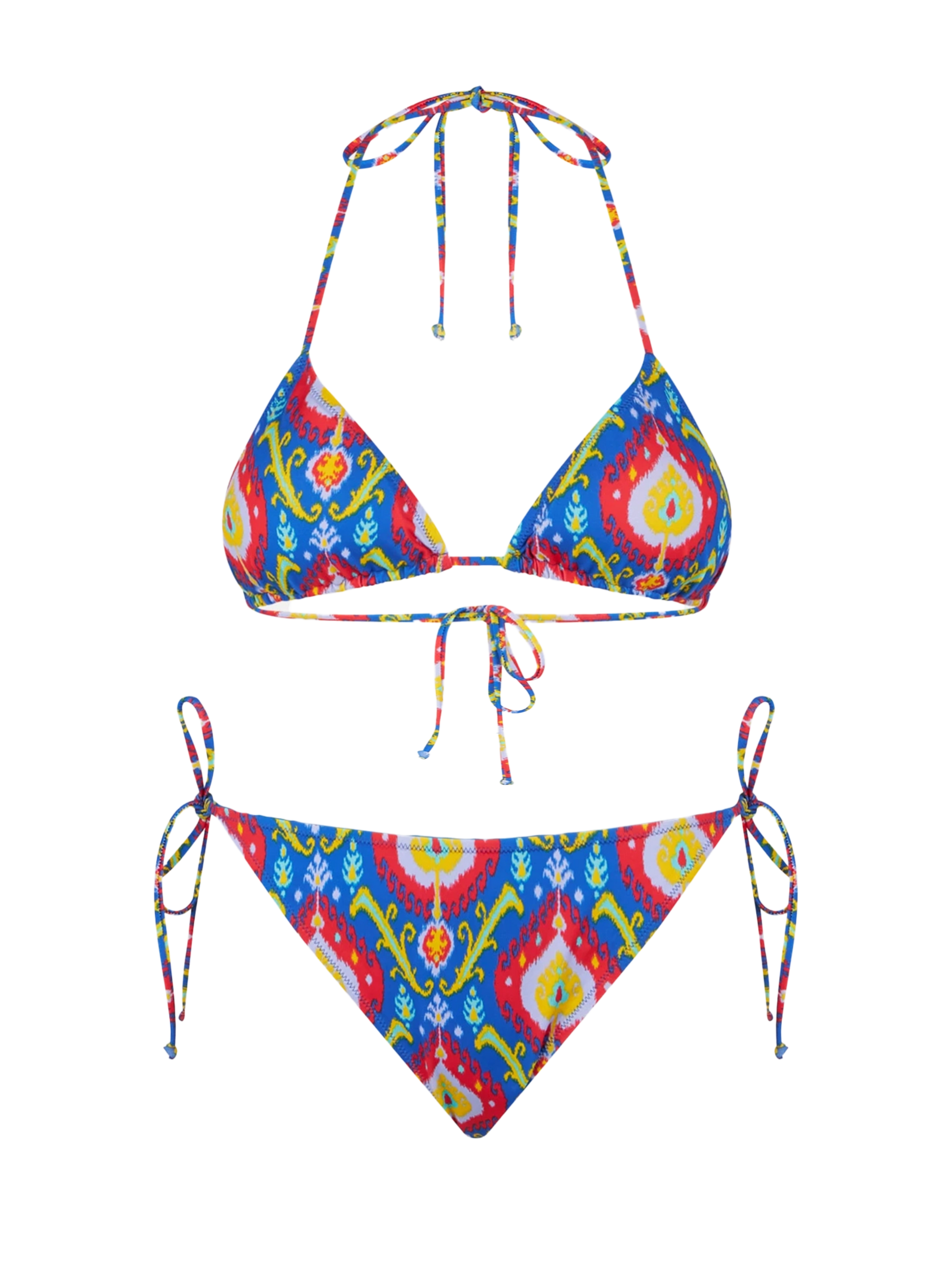 Woman triangle bikini with ikat print - MC2 Saint Barth