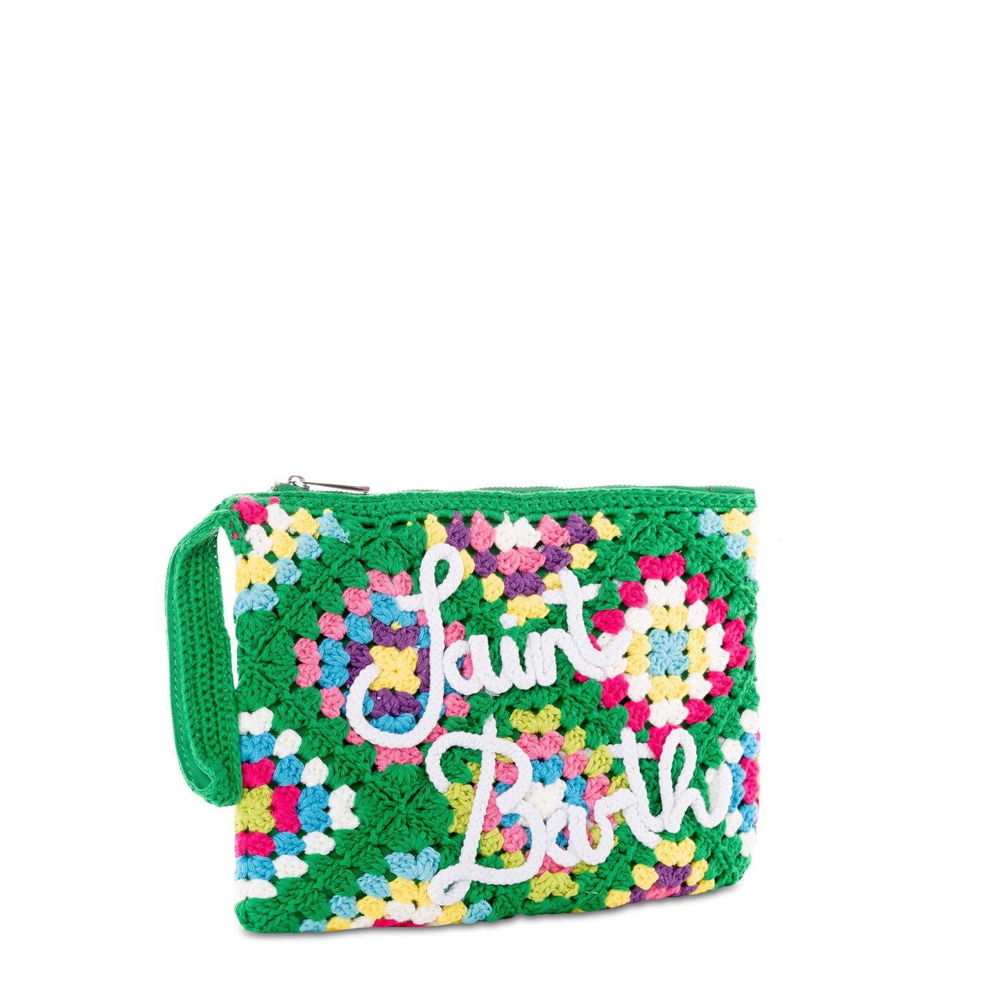 Parisienne green crochet pouch bag with Saint Barth - MC2 Saint Barth