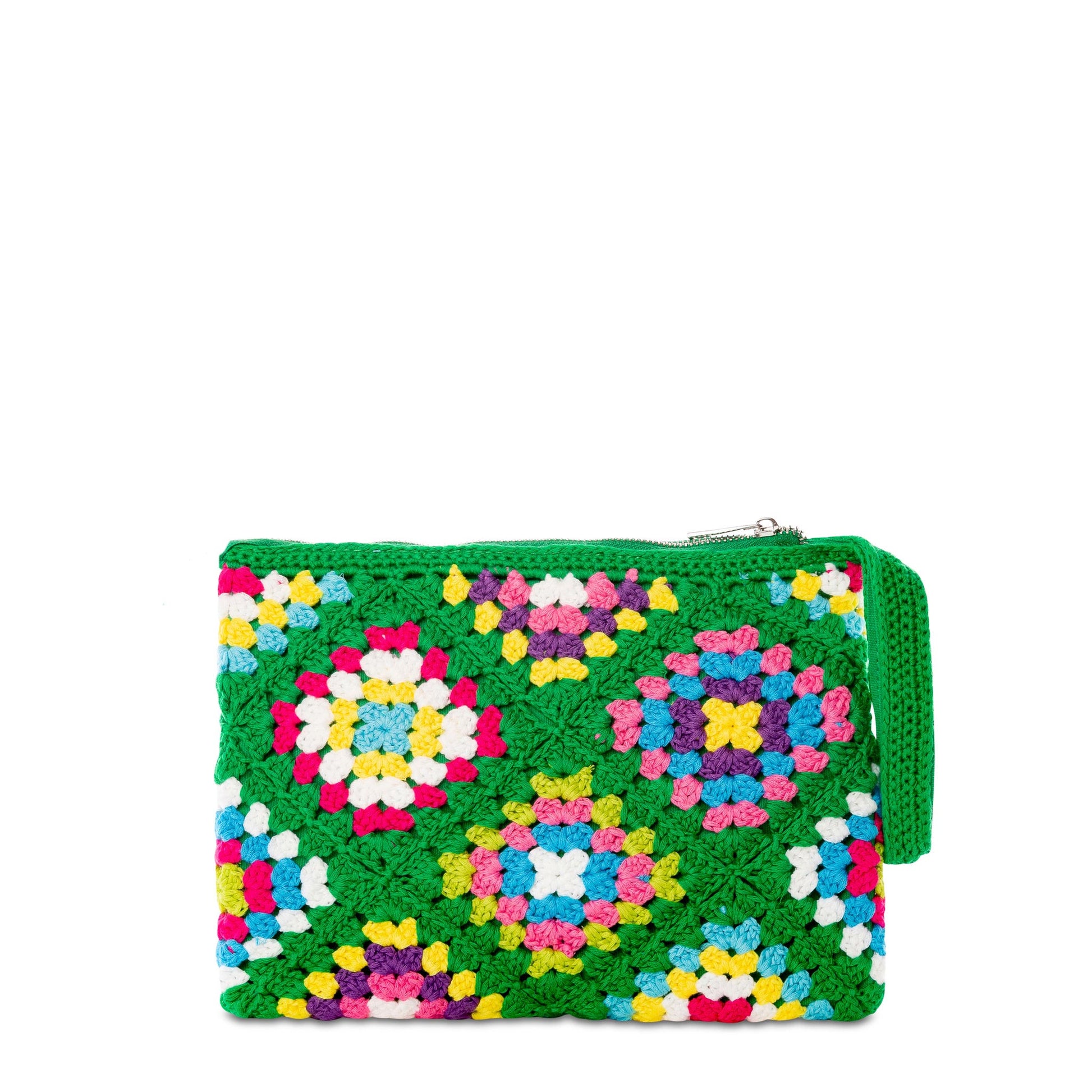 Parisienne green crochet pouch bag with Saint Barth - MC2 Saint Barth