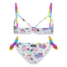 Ribbons triangle bikini for girl - MC2 Saint Barth