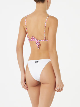 Woman triangle bikini with geometric print - MC2 Saint Barth