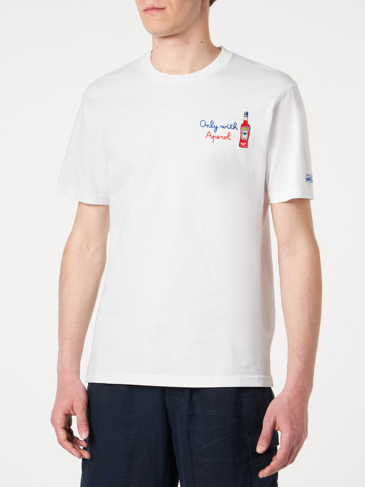 Man t-shirt with Only with Aperol front embroidery | APEROL SPECIAL EDITION
