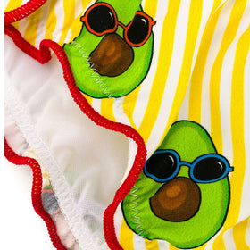 Girl bandeau bikini with avocado print - MC2 Saint Barth