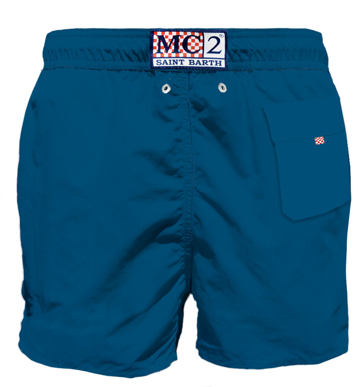 Blue man swim shorts with pocket - MC2 Saint Barth