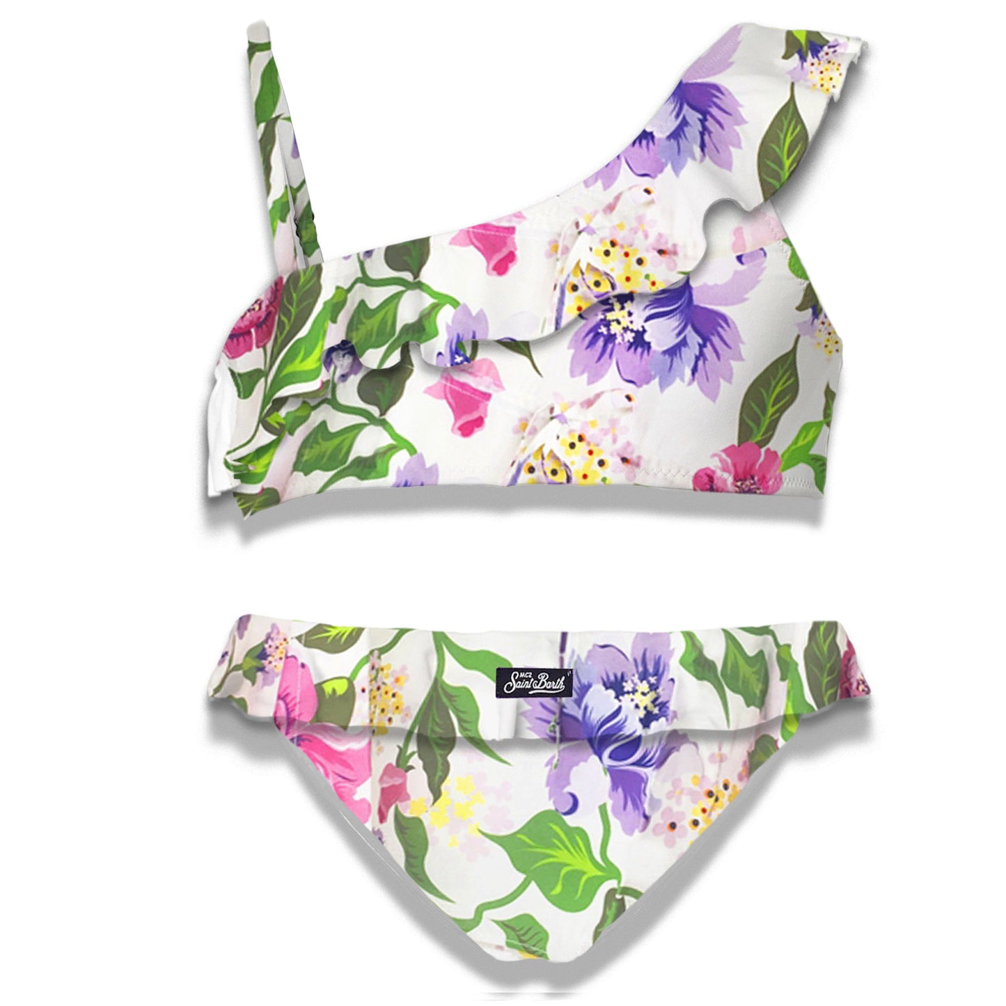 One shoulder ruffled girl bikini - MC2 Saint Barth