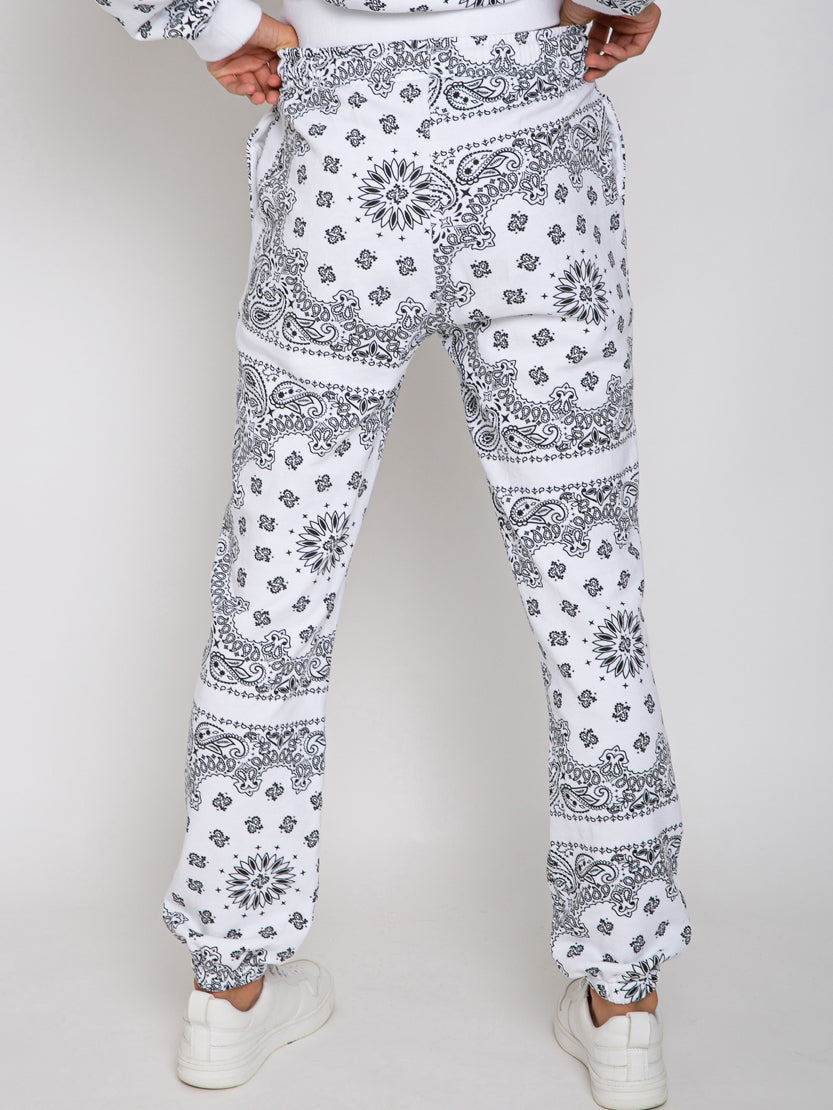 Cotton bandanna joggers with Saint Barth embroidery - MC2 Saint Barth