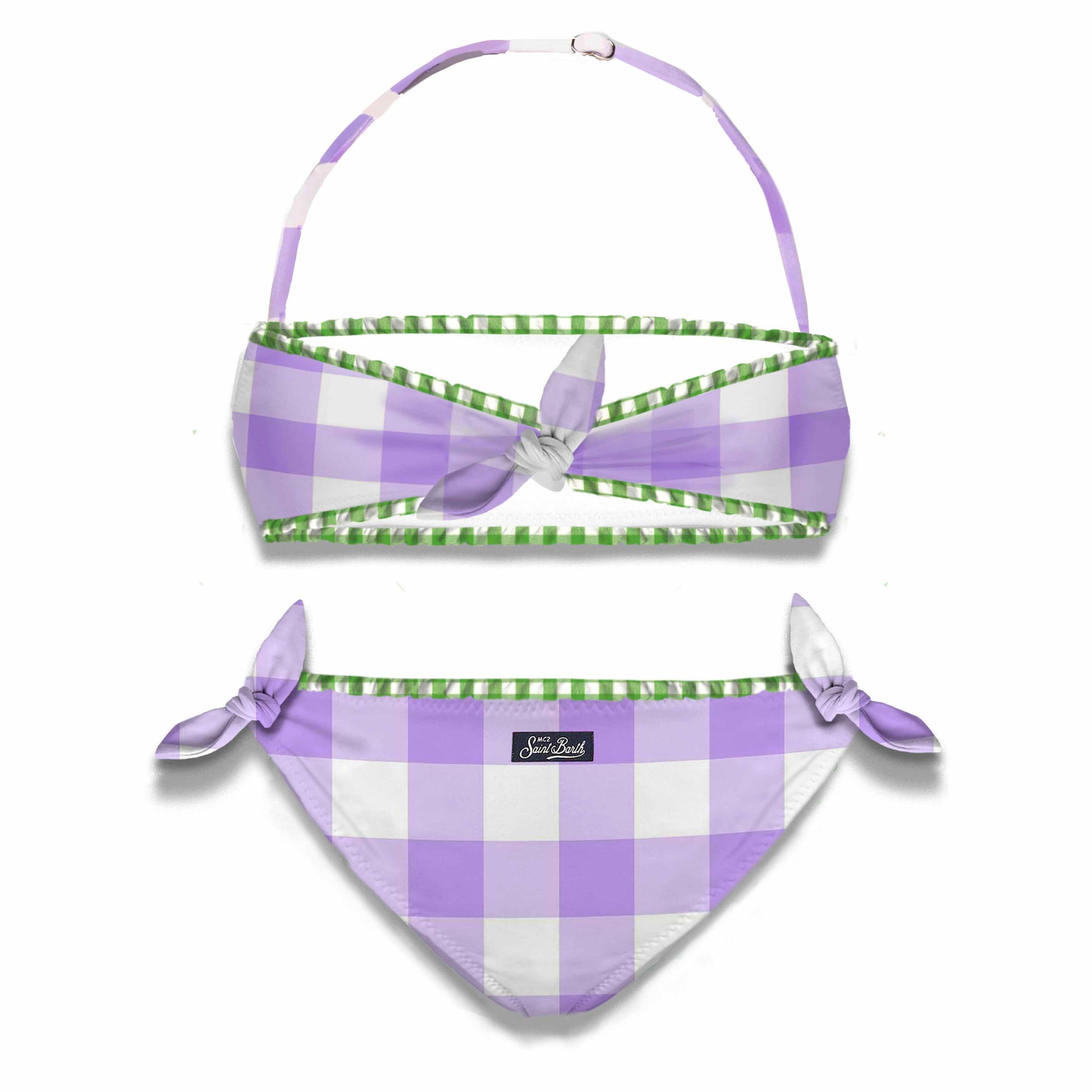 Girl gingham bralette bikini - MC2 Saint Barth