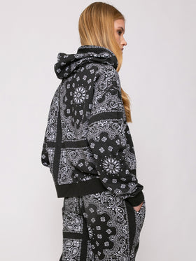 Cotton bandanna hoodie with Saint Barth embroidery - MC2 Saint Barth