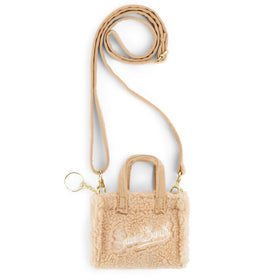 Portachiavi beige in peluche