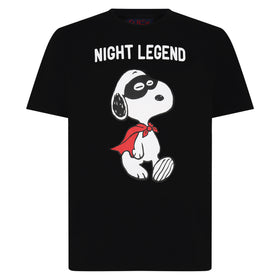 Man cotton t-shirt with Snoopy night legend print | SNOOPY - PEANUTS™ SPECIAL EDITION - MC2 Saint Barth