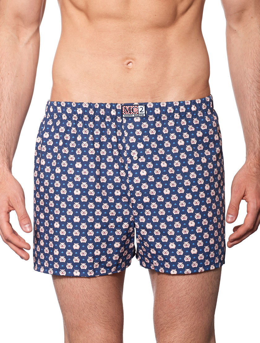 Man underwear boxer Piggy print - MC2 Saint Barth