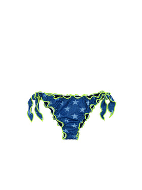 Woman ruffled cheeky swim briefs with star print - MC2 Saint Barth