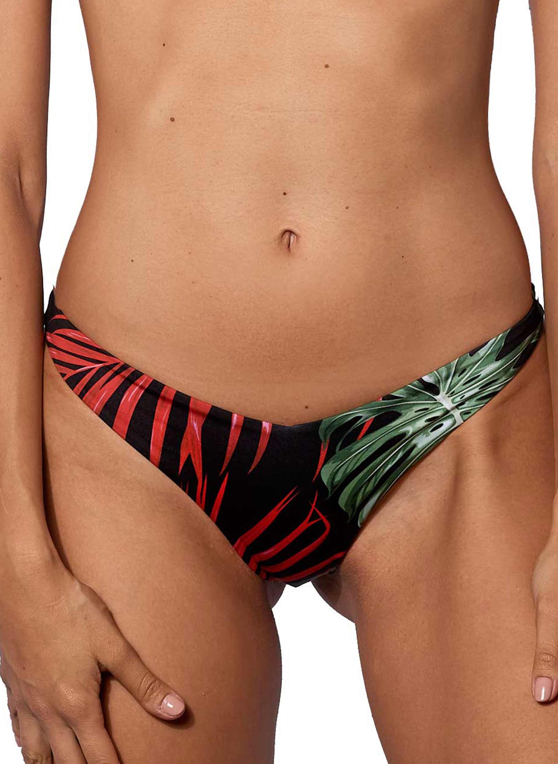 Tropical print cheeky swim briefs - MC2 Saint Barth