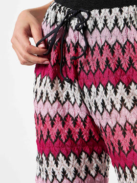 Chevron knitted jogger pants - MC2 Saint Barth