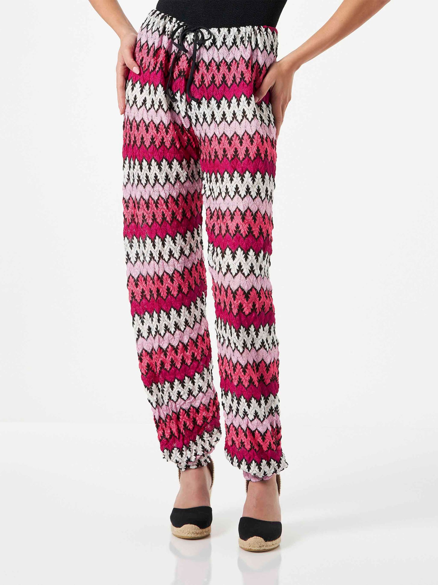 Chevron knitted jogger pants - MC2 Saint Barth