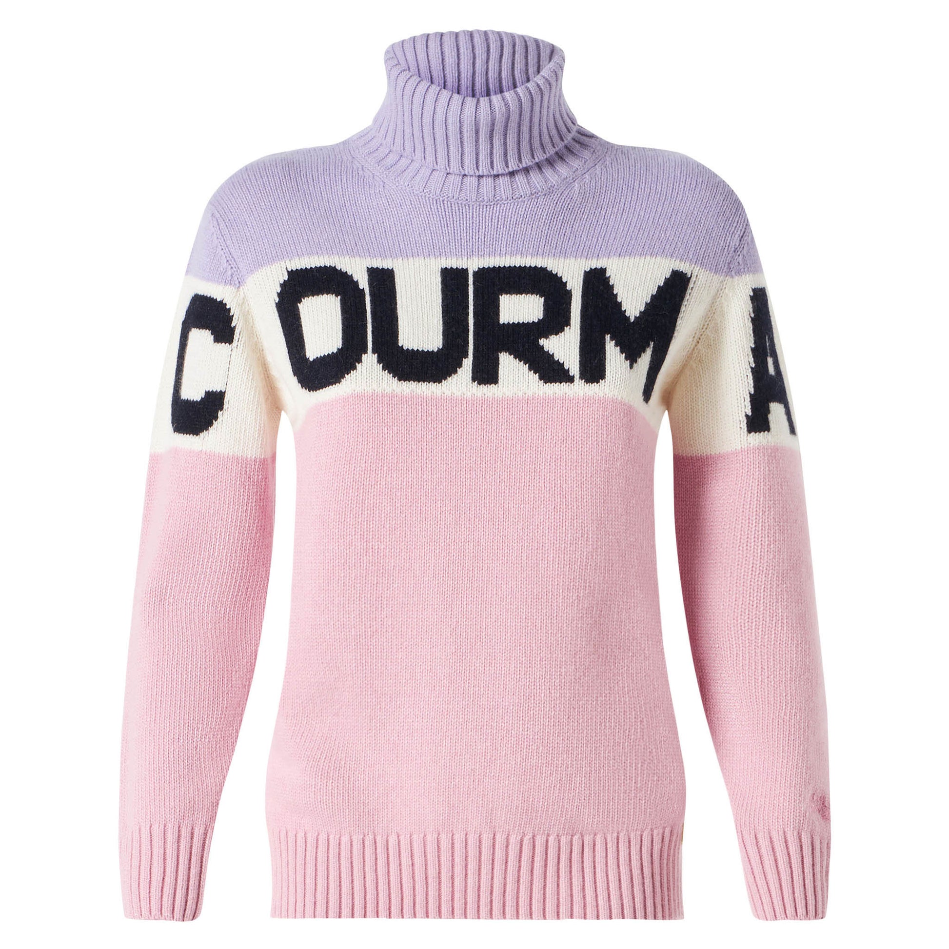 Woman turtleneck sweater with Courma lettering - MC2 Saint Barth