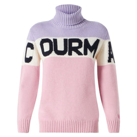 Woman turtleneck sweater with Courma lettering - MC2 Saint Barth