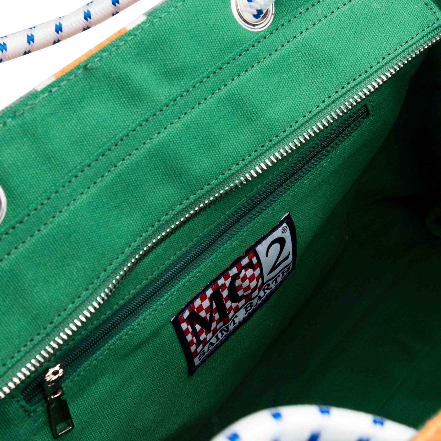 Sponge striped bag with embroidery - MC2 Saint Barth
